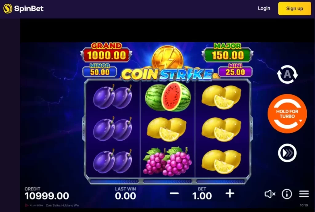 Coin Strike Spin Bet Game